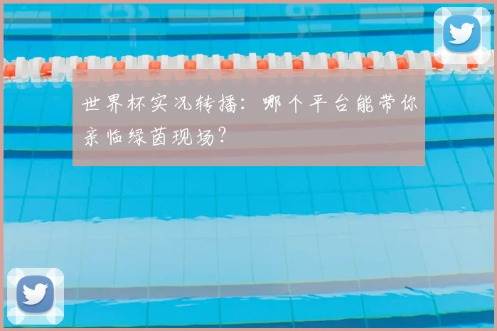 世界杯实况转播:哪个平台能带你亲临绿茵现场?