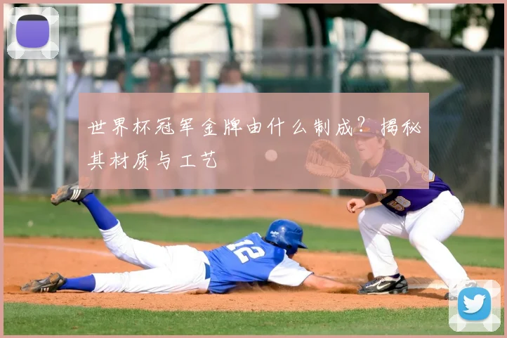 世界杯冠军金牌由什么制成?揭秘其材质与工艺